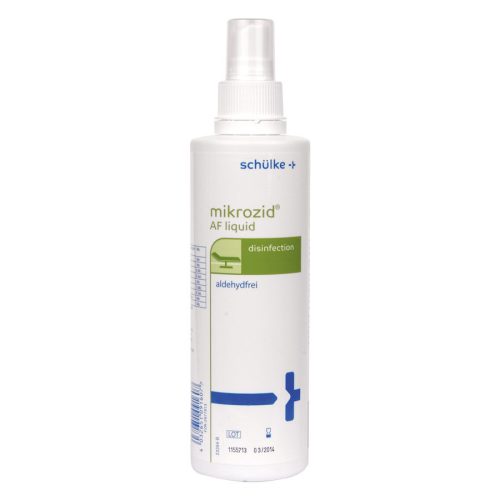 250 ml Flasche mikrozid AF Liquid auf weißem Hintergrund
