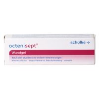Octenisept Wundgel 20 ml in weißer Verpackung mit pinkem Streifen