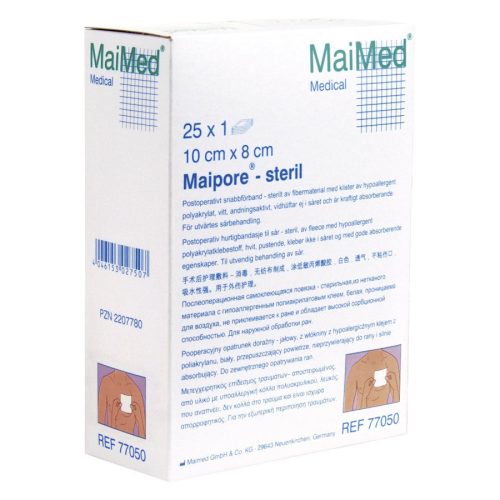 Verpackung des sterilen Wundschnellverbands MaiMed Maipore 10x8 cm