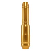 Goldene FK Irons Microbeau Apollo Tattoomaschine auf weißem Hintergrund