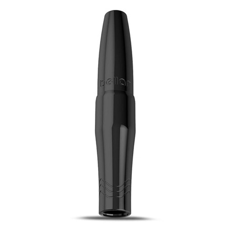 Schwarze FK Irons Microbeau Bellar Tattoomaschine auf weißem Hintergrund