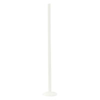 Langer Bioplast Stab in Weiß, 1.6 mm Stärke, 45 mm Länge auf weißem Hintergrund