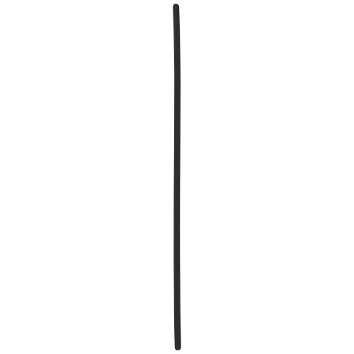 Langer schwarzer Piercingstab aus Bioplast, Stärke 1,6 mm, Länge 90 mm auf weißem Hintergrund