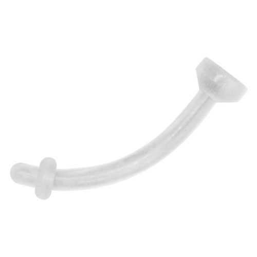 Durchsichtiger Retainer 1.6mm auf weißem Hintergrund