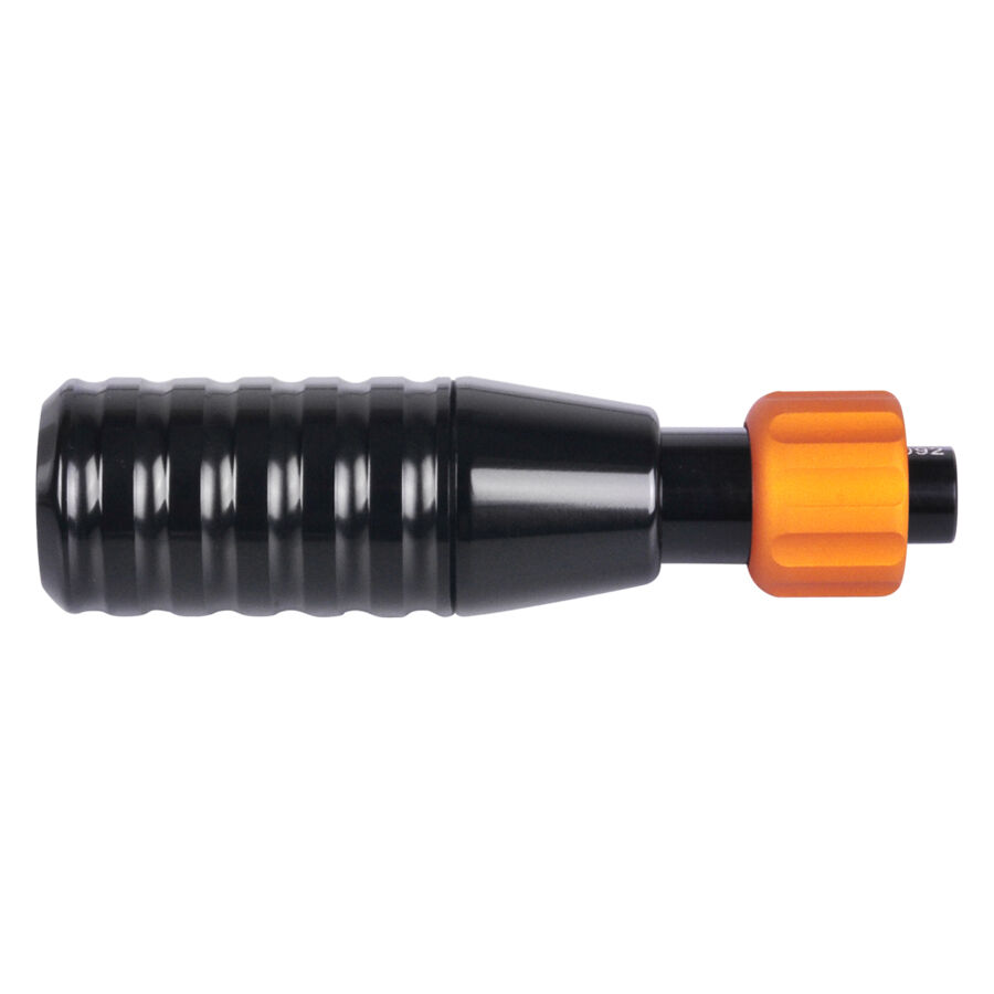 Schwarzer HAWK Hand Grip 22mm mit orangefarbenem Akzent auf weißem Hintergrund