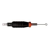 Schwarzer HAWK Handgriff Flex 22mm mit ergonomischem Design auf weißem Hintergrund