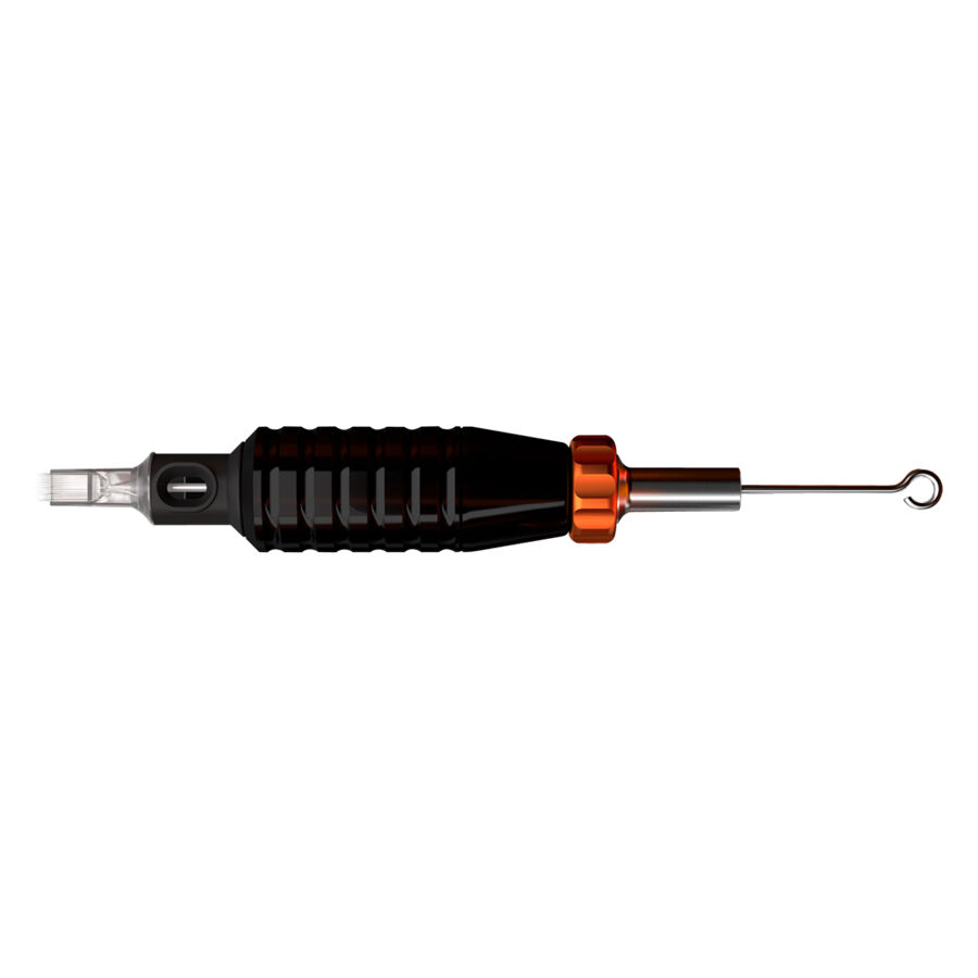 Schwarzer HAWK Handgriff Flex 22mm mit ergonomischem Design auf weißem Hintergrund