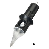 Schwarzer Cheyenne Liner Nadelkopf mit 1 Nadel, 0.4 mm Stärke auf weißem Hintergrund