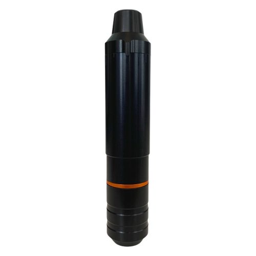 Schwarze HAWK PEN Unio mit orangefarbenem Ring auf weißem Hintergrund