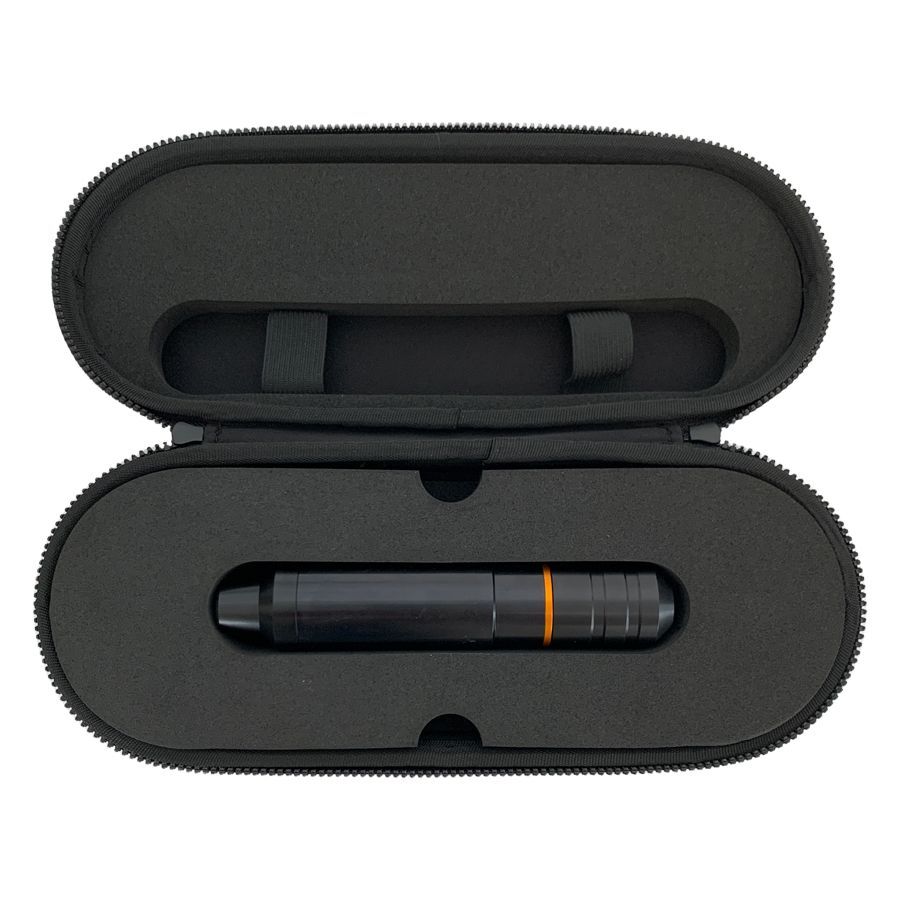 Schwarzer HAWK PEN Unio mit orangefarbenem Akzent in schwarzem Transportetui