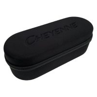 Schwarzes Etui mit Reißverschluss und Cheyenne-Logo