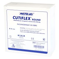 Weiße Verpackung von Cutiflex Round mit blauem Master Aid Logo