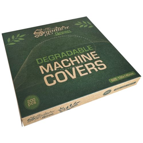 Grüne Verpackung mit biologisch abbaubaren Maschinen Cover, 130x140mm