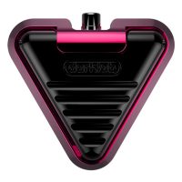 Pink-schwarzer Delta Footswitch Bubblegum aus Aluminium, Studioaufnahme
