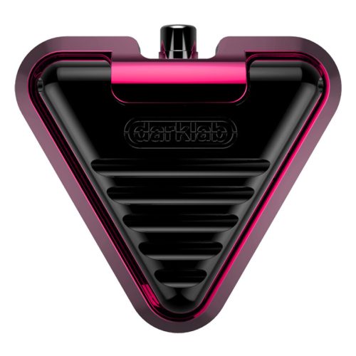 Pink-schwarzer Delta Footswitch Bubblegum aus Aluminium, Studioaufnahme