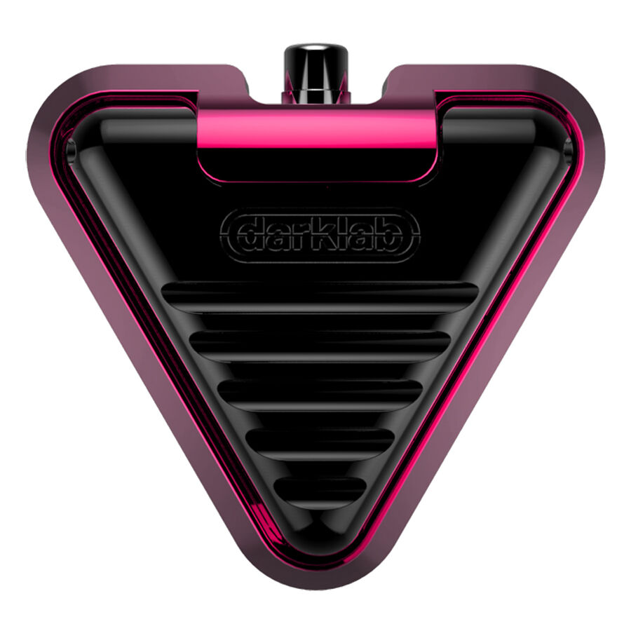 Pink-schwarzer Delta Footswitch Bubblegum aus Aluminium, Studioaufnahme