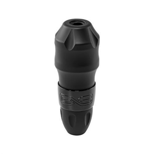 Schwarze FK Irons EXO 3.2 mm Tattoomaschine auf weißem Hintergrund