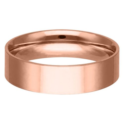 Roségoldener Ring aus Chirurgenstahl, 22,0 mm, auf weißem Hintergrund