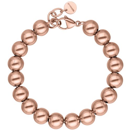 Roségoldenes Bubble Armband aus Chirurgenstahl auf weißem Hintergrund
