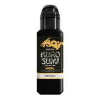 Schwarzes Fläschchen Kuro Sumi Tattoo Tinte Imperial Soft Greywash auf weißem Hintergrund