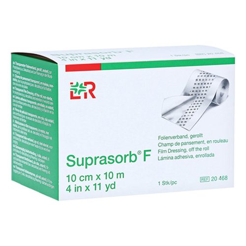 Suprasorb® F Folienverband gerollt in grün-weißer Verpackung