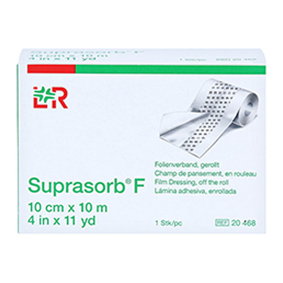 Verpackung von Suprasorb® F Folienverband gerollt, 10cm x 10m