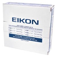 Weiße Kartonverpackung mit blauem Eikon-Logo und Produktinformationen