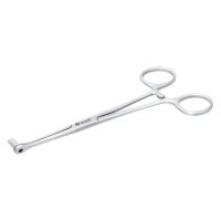 Silbernes Septum Close End Werkzeug auf weißem Hintergrund