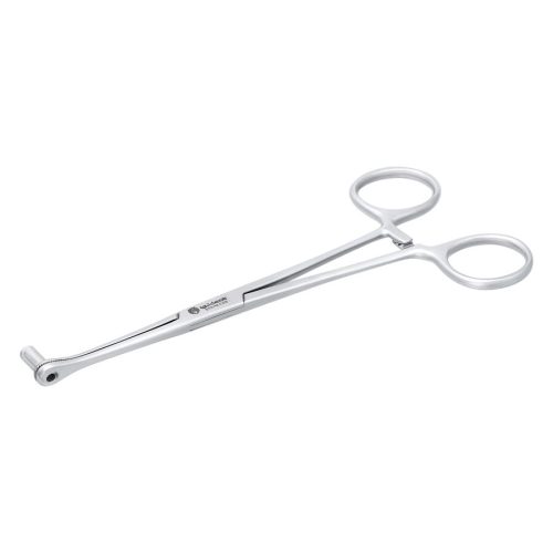 Silbernes Septum Close End Werkzeug auf weißem Hintergrund
