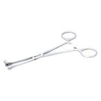Silbernes Septum Close End Werkzeug auf weißem Hintergrund