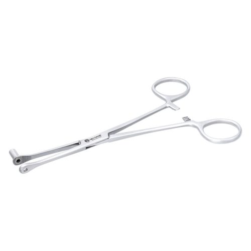 Silbernes Septum Close End Werkzeug auf weißem Hintergrund