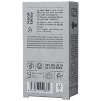 Graue Verpackung der No Cosmetics Intensiv Repair Cream mit Text und Symbolen