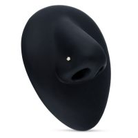 Schwarze Nasenform mit 18K Goldstecker und klarem Kristall