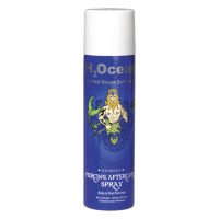 Blaues Spray für Piercingpflege mit H2Ocean Logo auf weißem Hintergrund