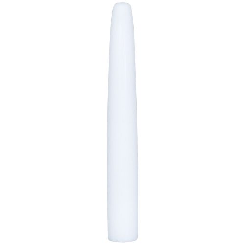 Weißer PTFE Dehnstab auf weißem Hintergrund, 90 mm Länge
