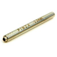 Edelstahl Kugelhalter 3,0 mm auf weißem Hintergrund