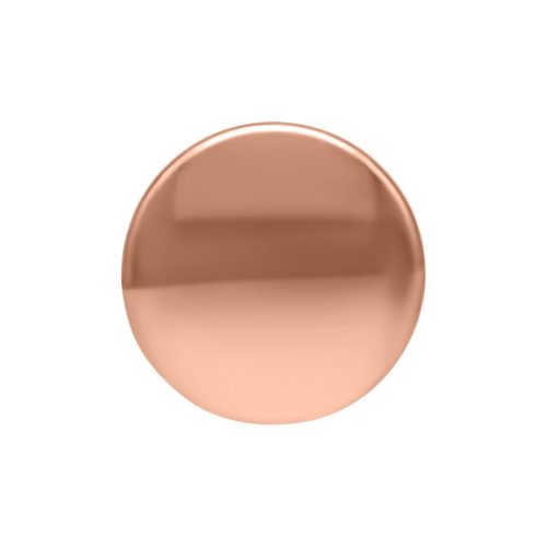 Roségoldener Triple Piercing Disc, Kugelgröße 1,5 mm, auf weißem Hintergrund