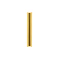 Goldenes Piercing mit Innengewinde auf weißem Hintergrund, 16mm Länge