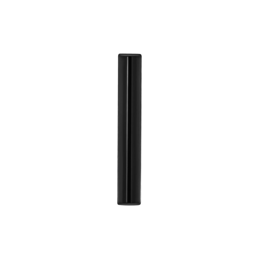 Schwarzer Titan-Piercingstab, 14 mm Länge, auf weißem Hintergrund