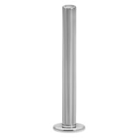 Silberner Pushfit Labret aus Titan auf weißem Hintergrund