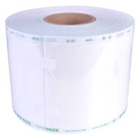 Rolle Sterilisationsfolie, 150mm breit, 200m lang, auf weißem Hintergrund