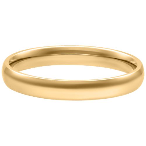 Schlichter goldener Ring aus Chirurgenstahl, 17,0 mm Größe, auf weißem Hintergrund
