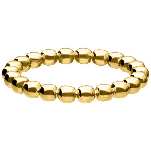 Goldener Bubble Ring aus Chirurgenstahl, 18.0 mm, auf weißem Hintergrund