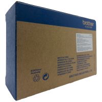 Braune Verpackung mit blauem Aufdruck für A4 mobilen Thermodrucker