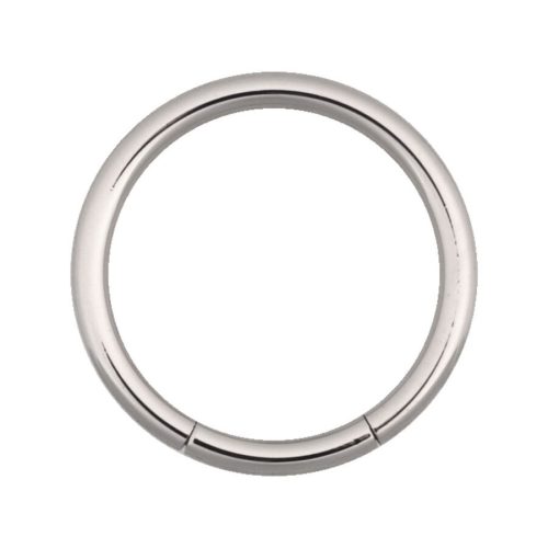 Silberner Segmentring aus Chirurgenstahl, 10mm Durchmesser, 2,4mm Stärke