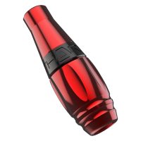 Rote Stigma Rotary Thorn Tattoomaschine auf weißem Hintergrund