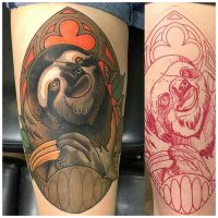 Rotes Tattoo Schablonenpapier von Wildcat, 100 Blatt, ideal für präzise Tattoo-Designs