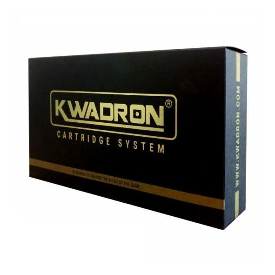 Schwarze Kwadron-Verpackung mit Magnum Long Taper Tattoonadeln