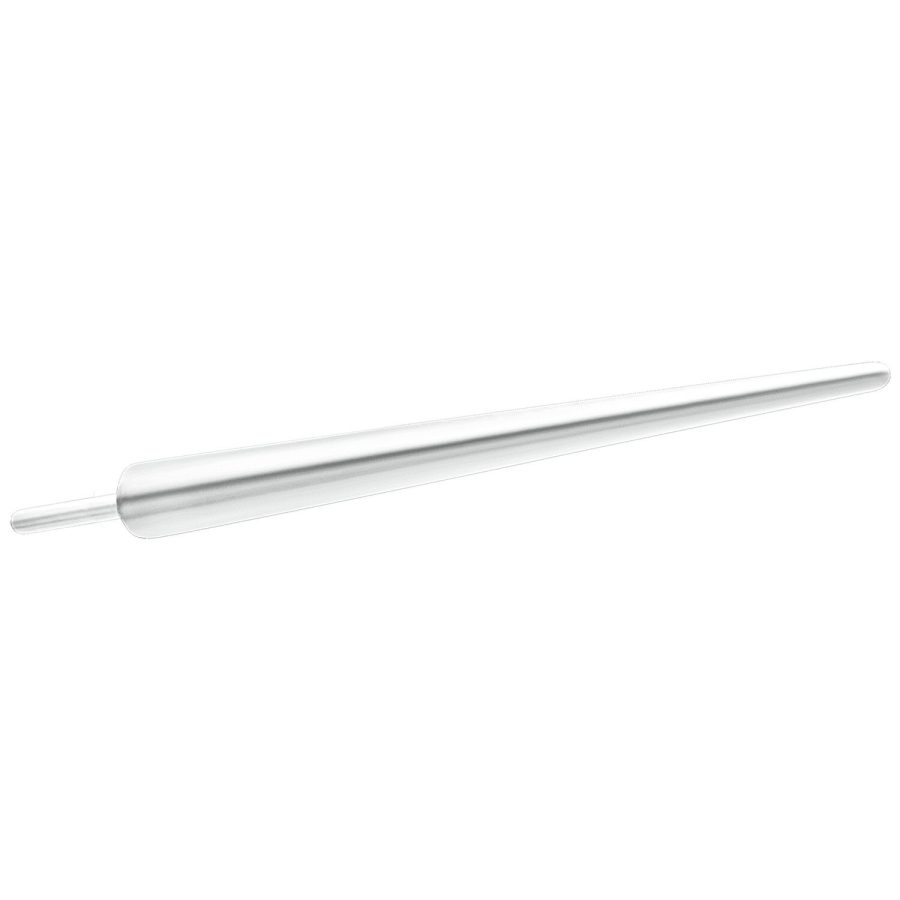 Silberner Titan Einführstift mit 1.2mm Stärke auf weißem Hintergrund