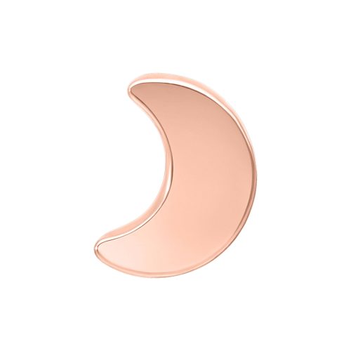 Roségoldener Push Fit Moon Aufsatz auf weißem Hintergrund